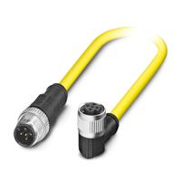 1406155 Phoenix Contact Male 5 way M12 to Female 5 way M12 Sensor Actuator Cable, 1.5 m