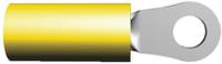 324918 TE Connectivity, PIDG Insulated Ring Terminal, M5 Stud Size, 2.6mm² to 6.6mm² Wire Size, Yellow