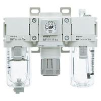ac40-f04dg-d SMC G 1/2 FRL Assembly, Auto Drain, 5μm Filtration Size