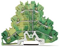 2002-3207 WAGO  TOPJOB S, 2002 Series Green/Yellow, 2.5mm², Triple-Level, Push-In Cage Clamp Termination, ATEX, IECEx