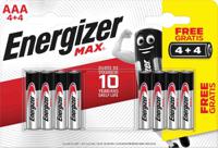 7638900438215 Energizer MAX Alkaline, Zinc Manganese Dioxide AAA Battery 1.5V