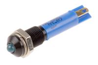 210-355 RS PRO Blue Panel Mount Indicator, 24V dc, 6mm Mounting Hole Size, Solder Tab Termination