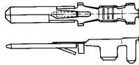 928931-2 TE Connectivity FASTIN-FASTON .110 Uninsulated Male Spade Connector, Tab, 2.79 x 0.81mm Tab Size, 0.5mm² to 1mm²