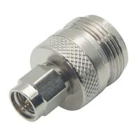 ba25 L-Com Straight Coaxial Adapter SMA Plug to N Socket