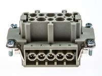 09330102701 HARTING Heavy Duty Power Connector Insert, 16A, Female, Han E Series, 10 Contacts