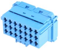 6-968975-1 TE Connectivity, AMP MCP 2.8 Automotive Connector Socket Blue 21 Way