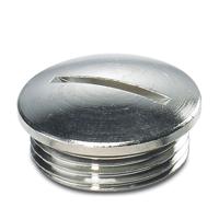 1674516 Phoenix Contact Blanking Plug, PG16, Nickel Plated Brass, 26mm Diameter, Threaded