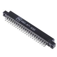 ba000060000e000 Cinch Edge Connector, 44-Contacts, 3.96mm Pitch, 2-Row, Solder Termination