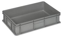 625-756 RS PRO 24L Grey Plastic, Polypropylene Small Storage Box, 130mm x 400mm x 600mm