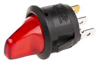 419-845 RS PRO Toggle Switch, Panel Mount, On-Off, SPST, Tab Terminal, 250V