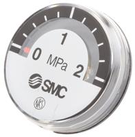 g27-20-r1 SMC Analogue Pressure Gauge 2MPa Back Entry 26mm Outside Diameter