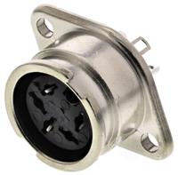 490-894 RS PRO 5 Pole Din Socket, 1A, 100 V ac, Bayonet, Female, Chassis Mount