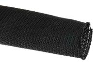 668-1270 RS PRO Braided PET Black Cable Sleeve, 20mm Diameter, 3m Length