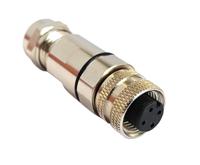 pxmbni12fbf05ascpg7 Bulgin Circular Connector, 5 Contacts, Panel, M12 Connector, Socket, Female, IP67, Buccaneer M12 Series