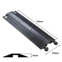 182-3877 RS PRO 765mm Black Cable Cover in Polyurethane, 45mm Inside dia.