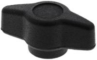 161-436 RS PRO Black Wing Clamping Knob, M5, Threaded Hole
