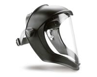 1011624 Honeywell Safety Clear PC Face Shield with Brow, Chin Guard , Resistant To Chemical Splashes, Flying Particles