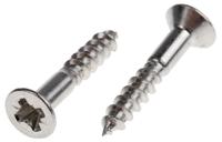 483-3090 RS PRO Pozidriv Countersunk Stainless Steel Wood Screw, A2 304, 3.5mm Thread, 20mm Length