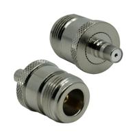 adaptqmafn-typef Siretta Straight Coaxial Adapter QMA Socket to N Jack Socket