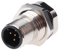 1200700235 Brad from Molex Circular Connector, 5 Contacts, Panel, M12 Connector, Socket, Male, IP68, Micro-Change Series