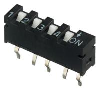 sip-04tv APEM 4 Way PCB SIP Switch SPST