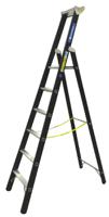 41148 Zarges Aluminium 6 steps Step Ladder, 1.59m platform height