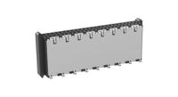 354180-354180-e ERNI Surface Mount PCB Socket, 50-Contact, 2-Row, 1mm Pitch