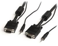 mxthqmm5ma StarTech.com Male 3.5mm Stereo Jack, VGA to Male 3.5mm Stereo Jack, VGA Cable, 5m Black