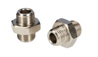 176-0985 RS PRO Brass Pipe Fitting, Straight Threaded Nipple, Male BSPP 1/8in to Male BSPP 1/8in