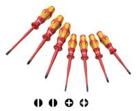 05135961001 Wera Phillips; Plusminus Pozidriv; Slotted Insulated Screwdriver Set, 7-Piece