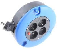 768-4456 RS PRO 5m 4 Socket Type E - French Cable Reel Cassette Reel, 230 V ac