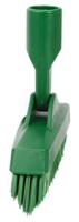 70402 Vikan Very Hard Bristle Green Scrubbing Brush, 40mm bristle length, Polyester bristle material