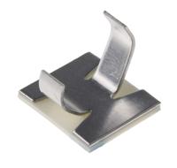 475-160 RS PRO Natural Aluminium Clip with foldable legs, 9.5mm Max. Bundle