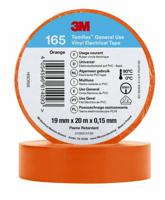 3m-165-orange-19mm-x-20m 3M Temflex 165 Orange Vinyl Electrical Tape, 19mm x 20m