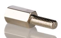 221-128 RS PRO Standoff, M3 x M3 Thread, 6mm Body, Brass, Male/Female, 8mm Stud