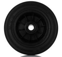 13136 LAG Black Rubber Quiet Operation, Shock Absorbing Trolley Wheel, 205kg