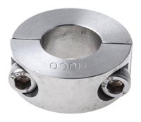 046202020 Huco Shaft Collar, Two Piece, Clamp Screw, Bore 20mm, OD 40mm, W 15mm, Stainless Steel