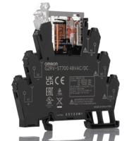 g2rv-st700-48vacdc Omron G2RV-ST Series Electromechanical Interface Relay, DIN Rail Mount, 48V ac/dc Coil, SPDT, 1-Pole, 6A Load