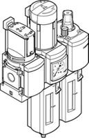 msb6-12c3j1m1-wp Festo MS Plastic Filter Regulator, 40μm, G 1/2, Manual, 18 bar, 542272