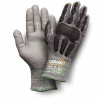 shockprotecf-9 Lebon Protection SHOCKPROTEC/F Grey Polyethylene High Performance Polyethylene Cut Resistant Gloves, Size 9,