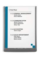 486737 Durable Graphite A4 Smooth and rigid Doorplate, 327mm Height, 233mm Width