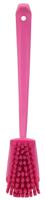 41861 Vikan Hard Bristle Pink Scrubbing Brush, 36mm bristle length, PET bristle material