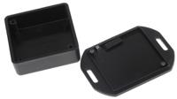1551rflbk Hammond 1551 Series Black ABS Enclosure, IP54, Flanged, Black Lid, 50 x 50 x 20mm