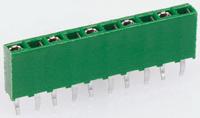 215297-7 TE Connectivity AMPMODU HV100 Series Straight Through Hole Mount PCB Socket, 7-Contact, 1-Row, 2.54mm Pitch, Solder