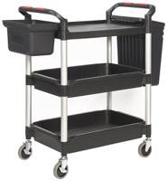 103-8686 RS PRO 3 Shelf Plastic Trolley, 1100 x 490mm, 150kg Load
