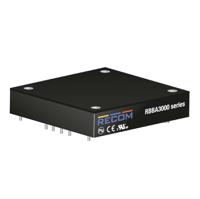 rbba3000-50 Recom RBBA3000 DC-DC Converter, 0 → 60V dc/ 50A Output, 9 → 60 V dc Input, PCB Mount, +85°C Max Temp