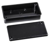 1551kbk Hammond 1551 Series Black ABS Enclosure, IP54, Black Lid, 80 x 40 x 20mm