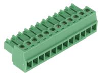 1803675 Phoenix Contact, 3.81mm Pitch, MC 1.5/12-ST-3.81, 12 Way, , Pluggable Terminal Block, Plug, Cable Mount, Screw