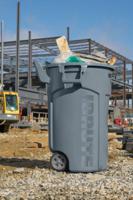 2131929 Rubbermaid Commercial Products Brute Wheeled 44gal Grey Polypropylene Waste Bin