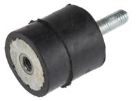 171-2597 RS PRO M6 Anti Vibration Mount, Male to Female Bobbin with 37.62kg Compression Load